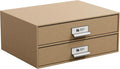 Bigso Birger 2-Drawer Fiberboard Document Letter Box by Bigso