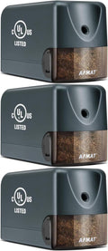 AFMAT 3 Pack Electric Pencil Sharpener, Heavy Duty Pencil Sharpener by AFMAT