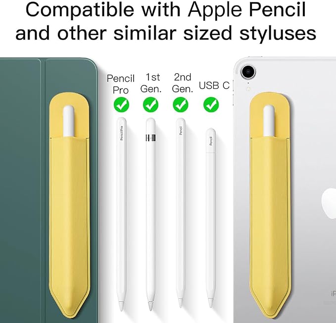 MoKo Pencil Holder Sticker Fit Apple Pencil Pro// 1st/ 2nd Generation, Elastic - Image 2