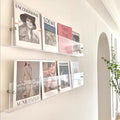 DuvinDD 2 Pack Acrylic Magazine Holder Rack Brochure Holder Wall Mount 24 inch by DuvinDD