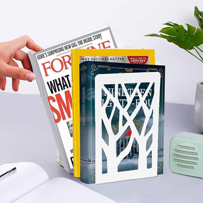 Book Ends, Bookends for Shelves, Book Ends for Heavy Books, Book Stoppers for - Image 5