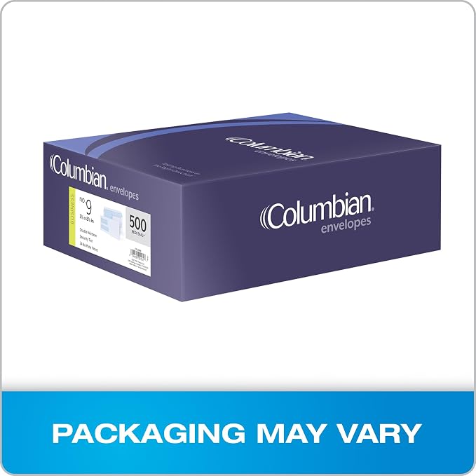 Columbian #9 Security Envelopes, 500 Pack, Double Window Self Seal Envelopes - Image 7