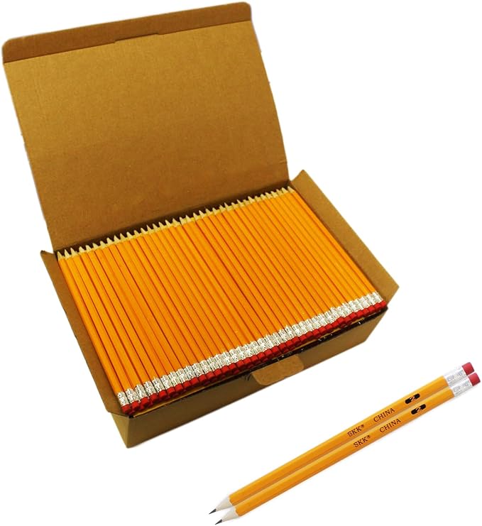 SKKSTATIONERY 200 Count Pre-sharpened #2 Pencils by SKKSTATIONERY