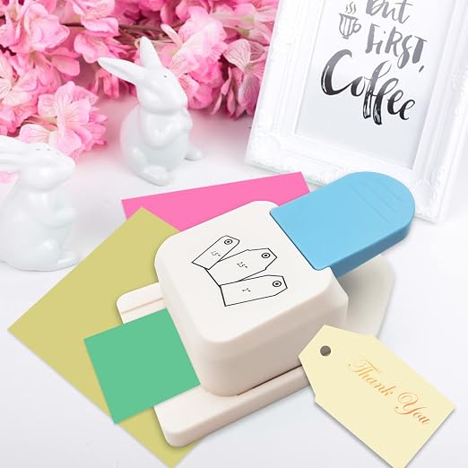 Paper Craft Tag Punch, 2 or 2.5 Inch Gift Tag Paper Punches - Image 4