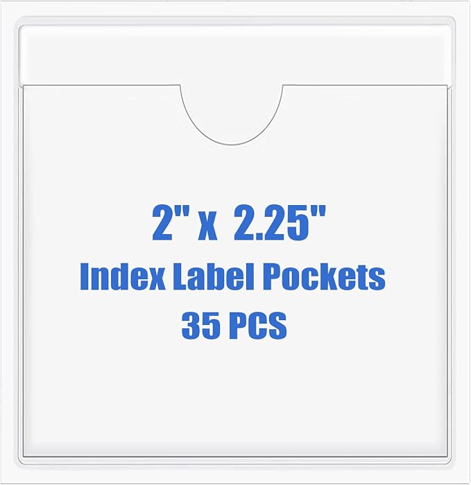 Origin-Joy 35 PCS Self Adhesive Index Card Pockets by Origin-Joy