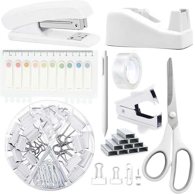 Office Supplies, Stapler and Tape Dispenser Set by musejoy
