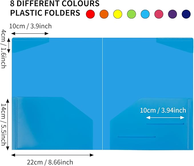 EOOUT 32pcs Plastic Folders - Image 3