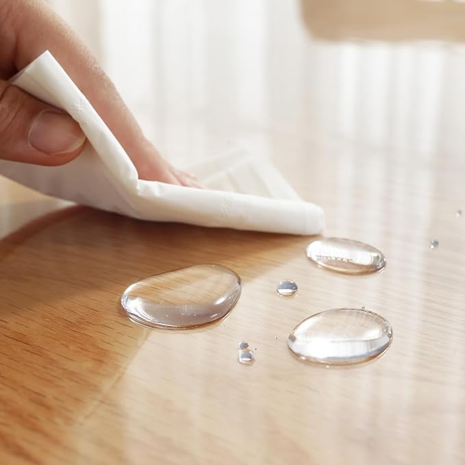 LovePads Clear Table Cover Protector, 28 x 48 Inch 2mm Thick Plastic Table Cover - Image 7