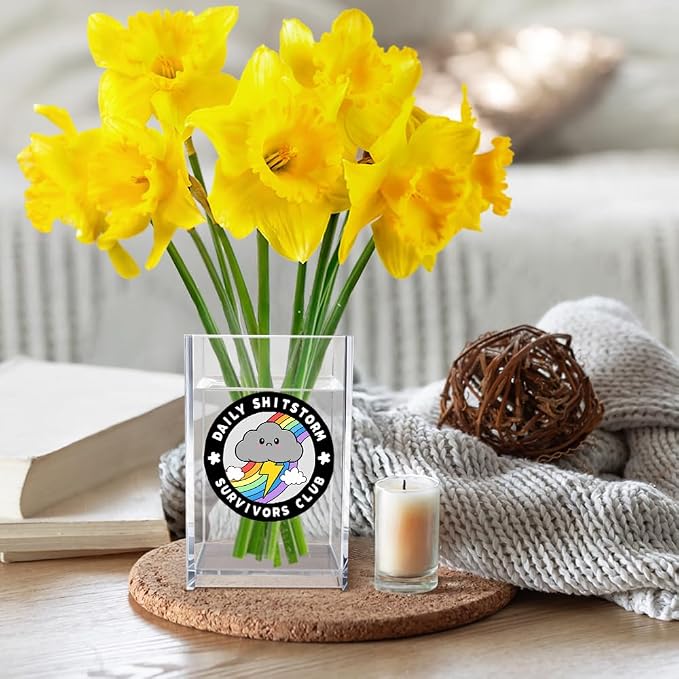 Daily Sh!tstorm Survivors Club Acrylic Cosmetic Pencil Pen Holder Cup, Funny - Image 5