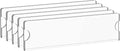 Richboom Acrylic Wall Name Plate Holder, 2x8 Inch, 5 Pack Clear Acrylic Sign by Richboom