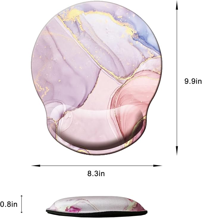 Mouse Pad with Wrist Support, Ergonomic Mouse Pad with Memory Foam Wrist Rest - Image 6