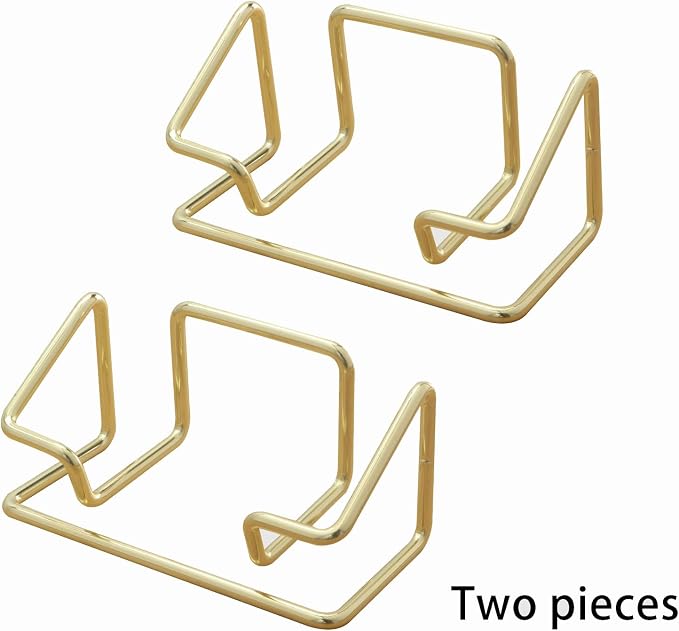 2 Pack Business Card Holder Desk，Metal Business Card Holder Display, Business - Image 5