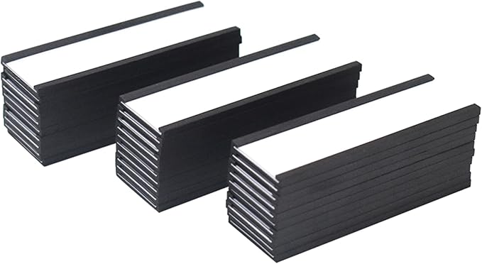 C Channel Magentic Label Holders 1x3 Inches by MVISUALOfficeProduct