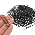 HAHIYO Paper Clips Large 2 inches Length Black Paperclips Vinyl Coated Prevent by HAHIYO