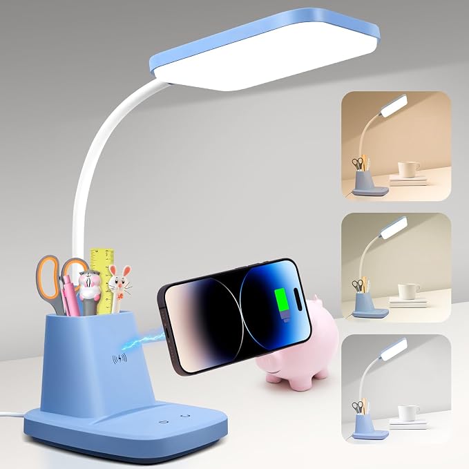 Small Desk Lamp, Wireless Charger LED Desk Lamps by Sailstar