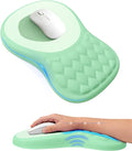 Ergonomic Mouse Pad with Wrist Rest, Slope Design Memory Foam Support, Smooth by PVIPCZ