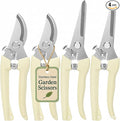 4PACK Pruning Shears, Stainless Steel Garden Shears, Sharp Handhled Gardening by Fovcent