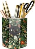 Pen Holder, Pencil Cup for Desk, Cute Desk Organizer, Durable Ceramic by WAVEYU