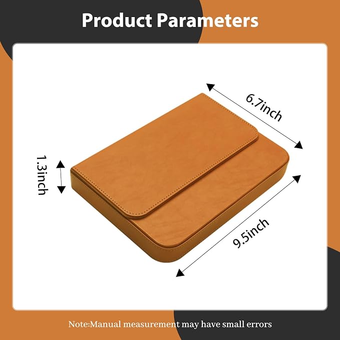 Leather 12 Fountain Pen/Pencil Tray Case Organizer, Fashion Design, Magnetic - Image 2