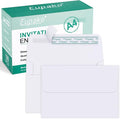 Eupako A4 White Photo Envelopes 4x6, 100 Pack Self Seal Envelopes by Eupako