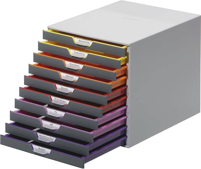 Durable Varicolor 10 Drawer Unit by DURABLEOfficeProducts