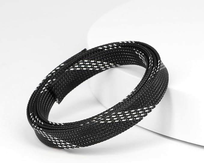 25ft PET Expandable Braided Cable Sleeve 1/3inch Pet Braided Cable Sleeve - Image 3