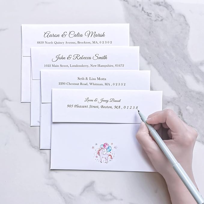 500 Pcs White A7 Invitation Envelopes 5 1/4 x 7 1/4 Square Flap Envelopes Self - Image 8