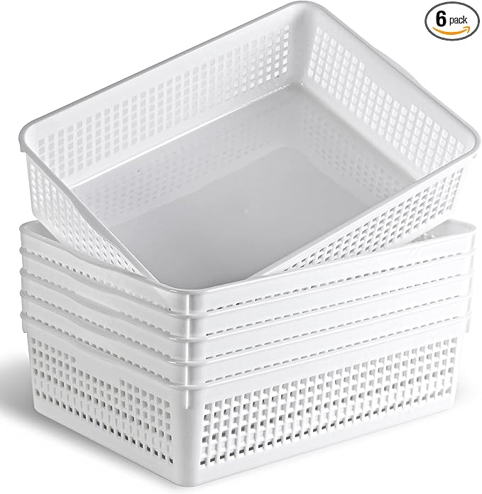 Eslite A4 Size Plastic Storage Basket, Desktop File Paper Letter Organizer Tray by Eslite