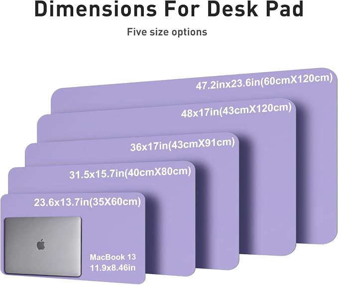Aothia Faux Leather Desk Mat | Creates One Clean Surface - Image 5