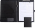 Faux Leather Portfolio with Clipboard – A4/Letter Size Legal Pad Holder by Unknown