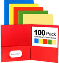 Habgp 100 Pack Plastic Folders by HABGP