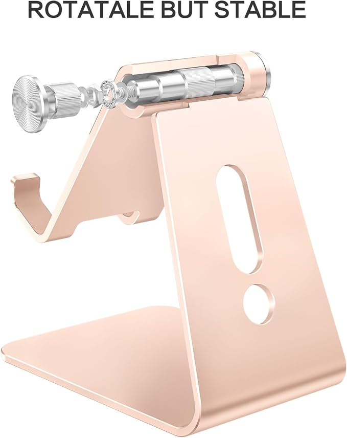 OMOTON Adjustable Cell Phone Stand, C2 Aluminum Desktop Phone Dock Holder - Image 5