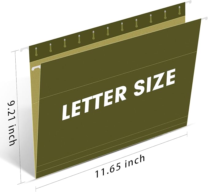 Hanging File Folders, RAZCC 60 Pack Reinforced Hanging Folders Letter Size - Image 2