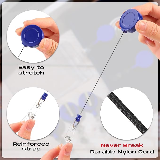Zonon 50 Pcs Retractable Badge Holder Reels - Image 5