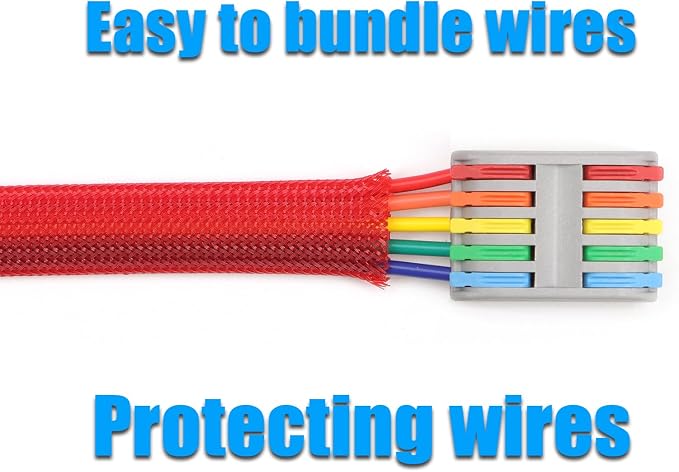25ft PET Expandable Braided Cable Sleeve 1.2 inch Pet Braided Cable Sleeve - Image 6