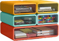 Desk Organizer with Drawers, Stackable Storage Drawers with Compartments by ZZFENGKR