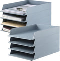 Wenqik 8 Pcs Stackable Paper Trays Rectangular Plastic Desk Holder Desktop by Wenqik