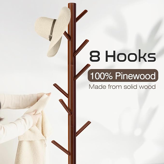 WANGMUXIA Coat Rack, Freestanding Coat Rack - Image 2