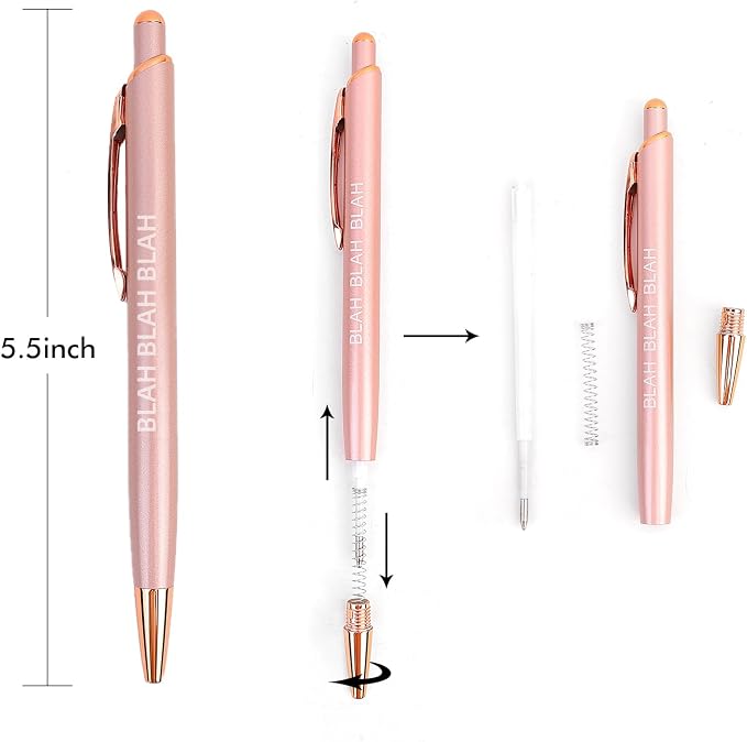 Cityhermit 10 Pack Funny Sarcastic Ballpoint Pens, Office Snarky Metal Luxury - Image 2