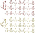 OWLFAVO 40pcs Anchor Shape Paper Clips by OWLFAVO