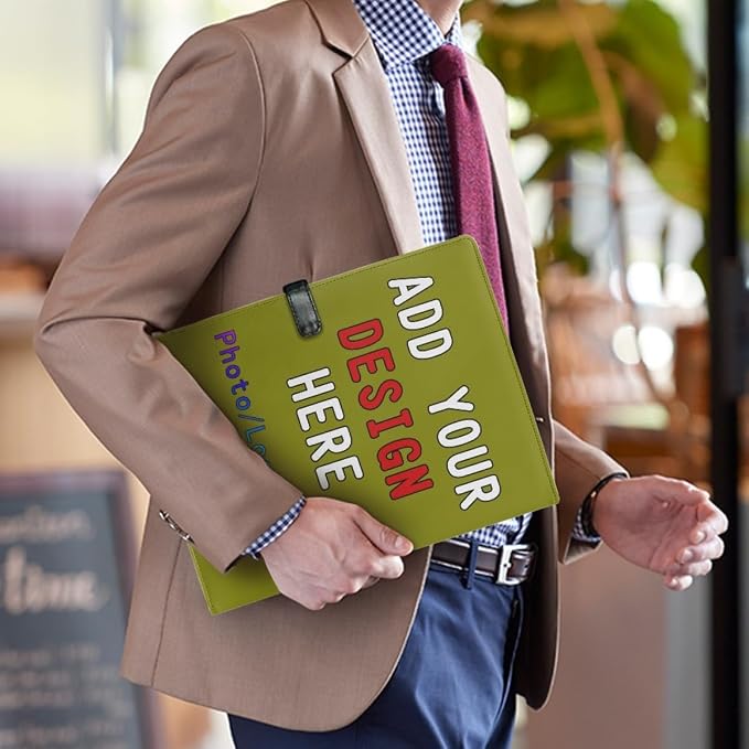 Personalized Padfolio Clipboard Folder Add Your Own Logo Text Text, Custom - Image 3