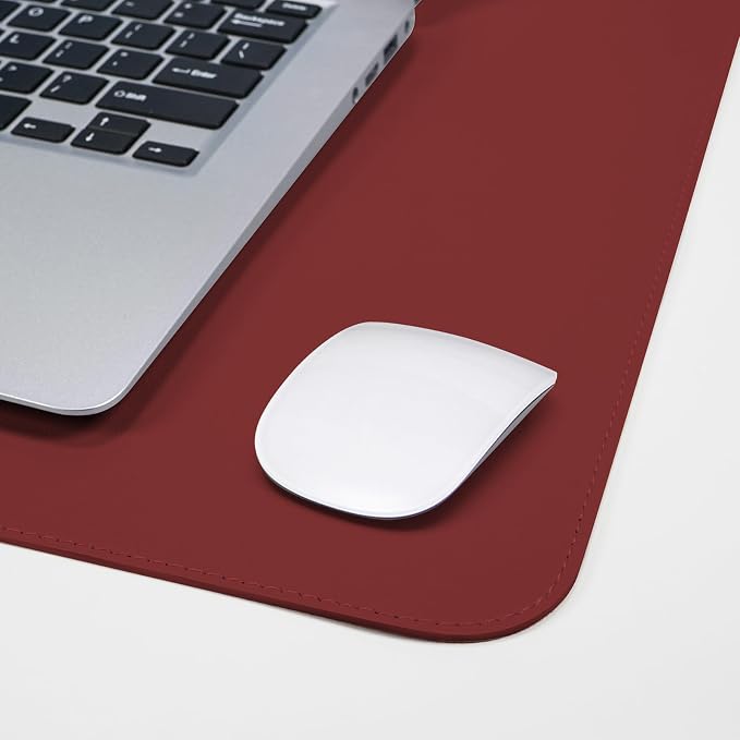 AFIING Cork Desk Mat, 31.5" x 17", Leather Desk pad | Dual-Sided Cork & PU - Image 10