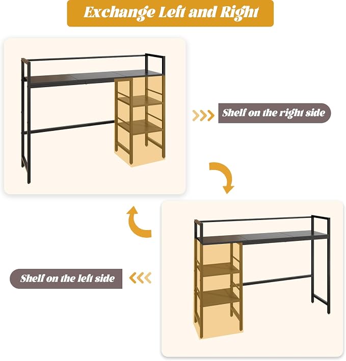 HavenlyYouth Desk Shelf, 38.6 Inch Wood Desk Organizer Shelf - Image 8