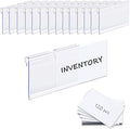 120PCS Basket Bin Labels Clip On, ChanQnTon Clear Plastic Label Holders by ChanQnTon