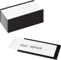 Realth Magnetic Label Holders 50 Pack 3'' x 6'' by Realth