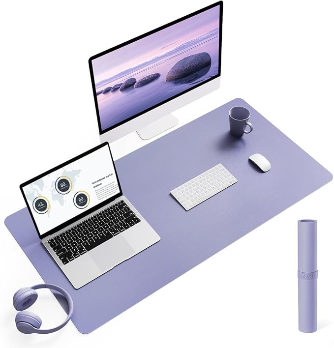 YSAGi Non-Slip Leather Desk Pad L Size, Waterproof Laptop Computer Desk by YSAGi