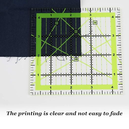 UOOU Quilting Ruler, Square Quilting Rulers Fabric Cutting Ruler Acrylic - Image 5
