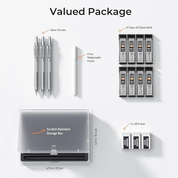 Nicpro 0.5 Mechanical Pencil Set - Image 7