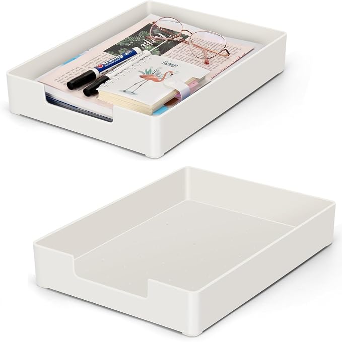 Letter Tray Letter Organize, Stackable Desk Drawer Organizer by Carperipher