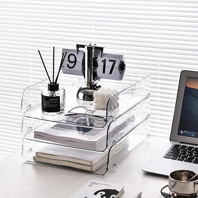 Gagee 2 Pack Paper Organizer for Desk, Office Desk Organizer for Notes - Image 4